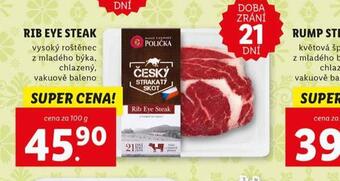 Lidl Rib eye steak nabídka