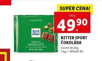 Lidl Ritter sport čokoláda nabídka