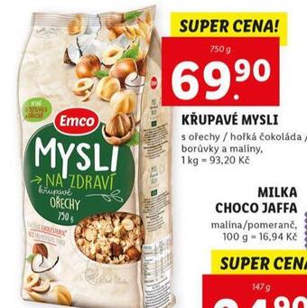 Lidl Křupavé müsli nabídka