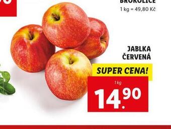 Lidl Jablka červená nabídka