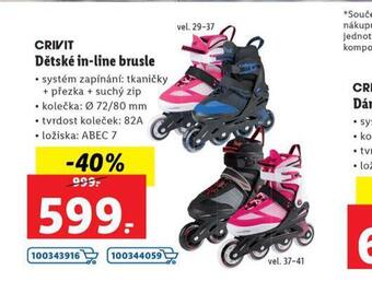 Dětské in-line brusle