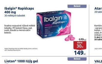 Benu Ibalgin rapidcaps 400 mg nabídka