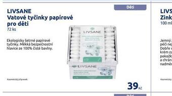 Benu Livsane vatové tyčinky papírové nabídka