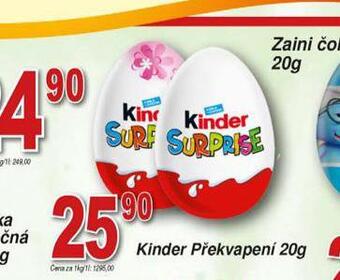 Hruška Kinder překvapení nabídka