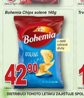 Hruška Bohemia chips solené nabídka
