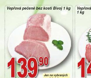 Hruška Vepřová pečeně bez kosti nabídka