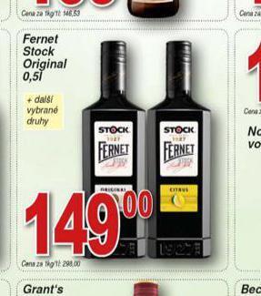 Hruška Fernet stock original nabídka