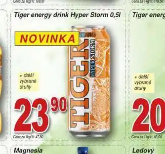 Hruška Tiger energy drink hyper storm nabídka
