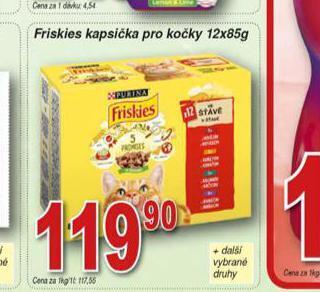 Hruška Friskies kapsičky pro kočky nabídka