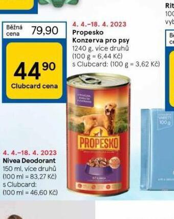 Tesco Propesko konzerva pro psy nabídka