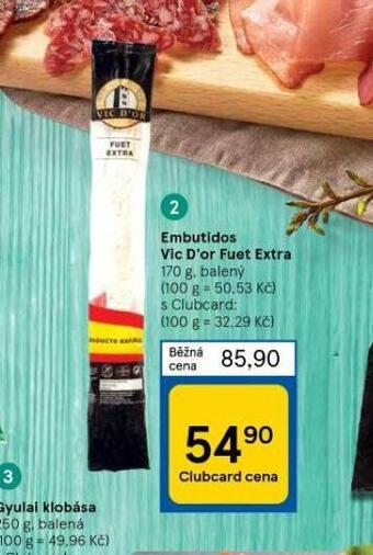 Tesco Embutidos vic d´or fuet extra nabídka