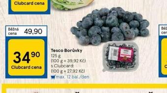 Tesco Borůvky nabídka