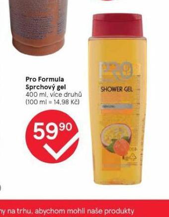 Tesco Pro formula sprchový gel nabídka