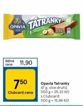 Tesco Opavia tatranky nabídka