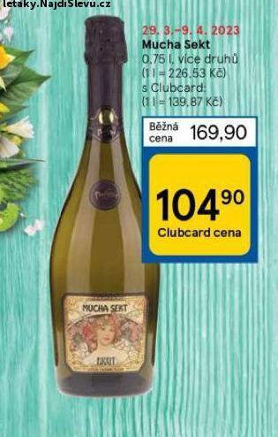 Tesco Mucha sekt nabídka