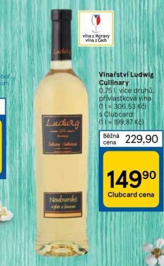 Tesco Vinařství ludwig cullinary nabídka