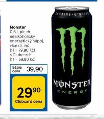 Tesco Monster nabídka