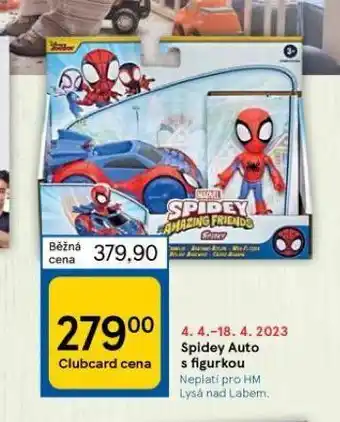 Tesco Spidey auto s figurkou nabídka