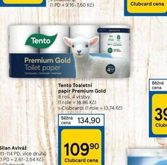 Tesco Tento toaletní papír nabídka