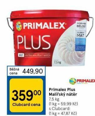 Tesco Primalex plus malířský nátěr nabídka