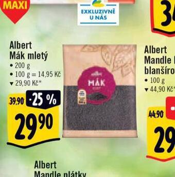 Albert Mák mletý nabídka