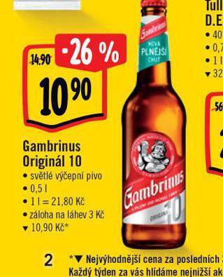Albert Pivo gambrinus nabídka