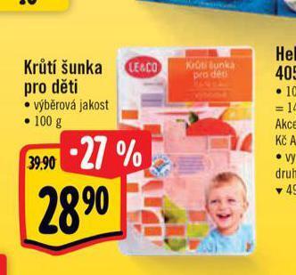Albert Krůtí šunka pro děti nabídka