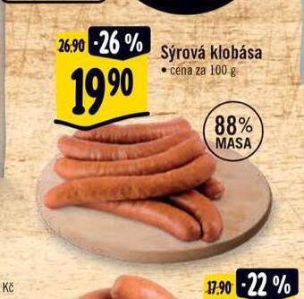 Albert Sýrová klobása nabídka