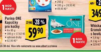 Albert Purina one kapsičky pro kočky nabídka