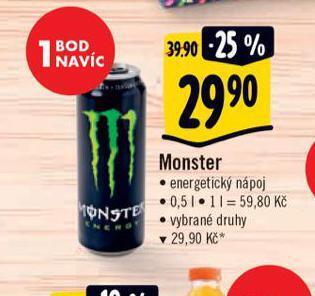 Albert Monster energy drink nabídka