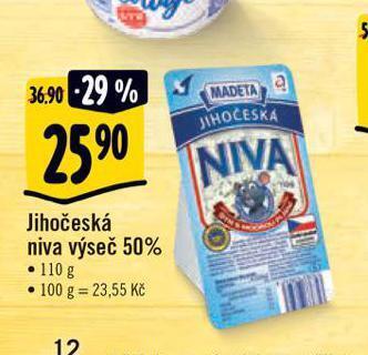 Albert Niva sýr nabídka