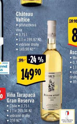 Albert Chateau valtice nabídka