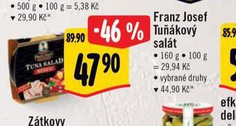 Albert Franz josef tuňákový salát nabídka