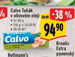 Albert Calvo tuňák v olivovém oleji nabídka