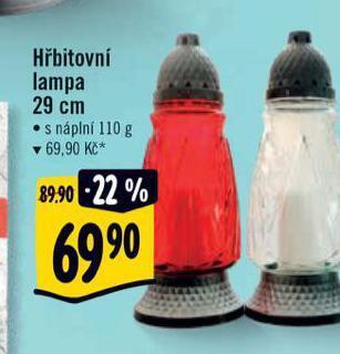 Albert Hřbitovní lampa nabídka