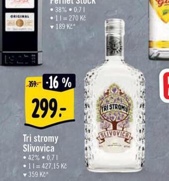 Albert Tri stromy slivovica nabídka