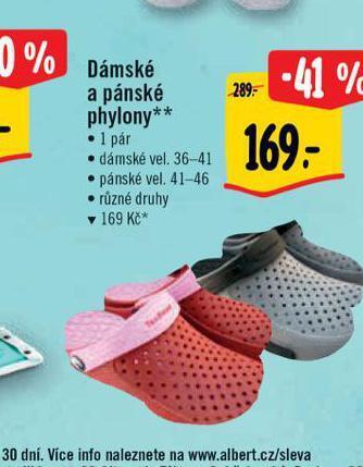 Albert Dámské a pánské phylony nabídka