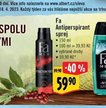 Albert Fa antiperspirant nabídka