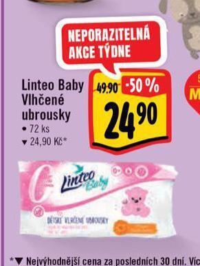 Albert Linteo baby vlhčené ubrousky nabídka