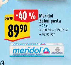 Albert Meridol zubní pasta nabídka