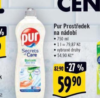 Albert Pur prostředek na nádobí nabídka