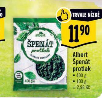 Albert Špenát protlak nabídka