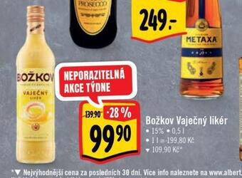Albert Božkov vaječný likér nabídka