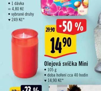 Albert Olejová svíčka mini nabídka