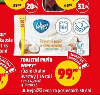 Penny Market Wippy toaletní papír nabídka