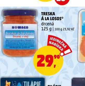 Penny Market Treska á la losos nabídka