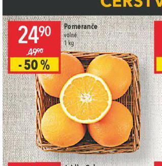 Globus Pomeranče nabídka