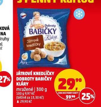 Penny Market Játrové knedlíčky dobroty babičky kláry nabídka