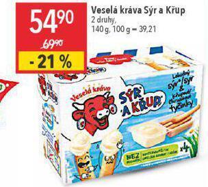 Veselá kráva sýr a křup