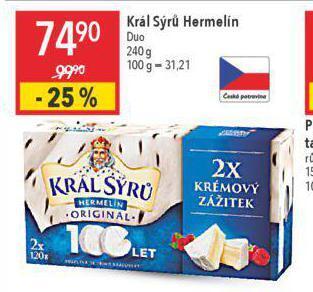 Globus Král sýrů hermelín nabídka